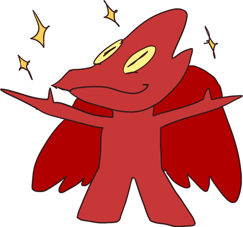 A drawing of a Lesser Dargen, by Hoobie!