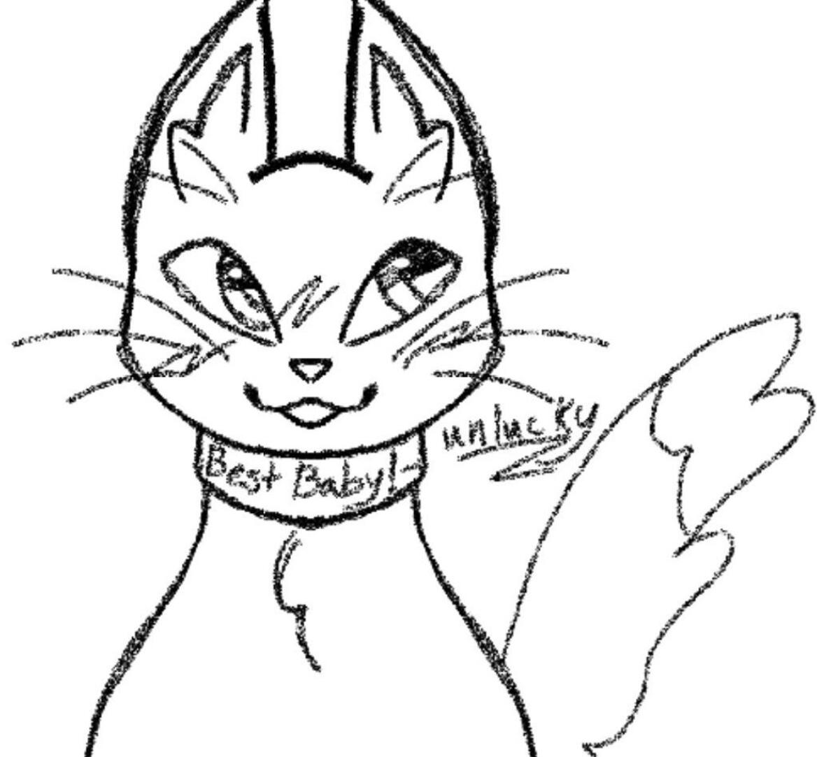 A sketch of Scritch Fluffins, by Unlucky!