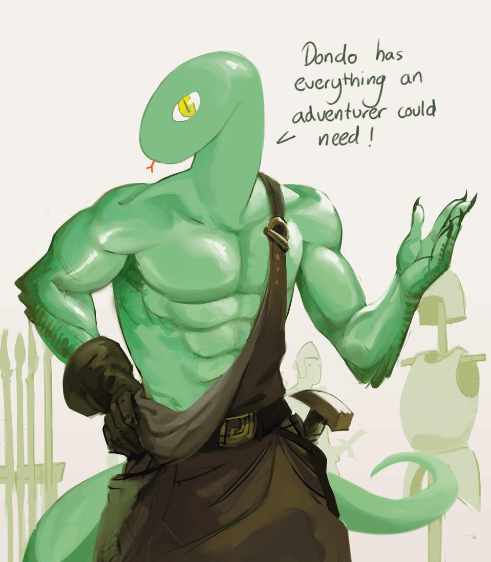 Art of a JACKED Dondo, by RajRai Illustrations!