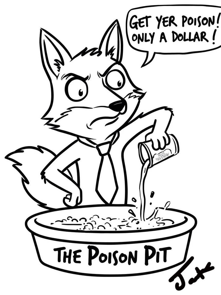 Art of Mitts, the foxfolk merchant, by JackalTradez!