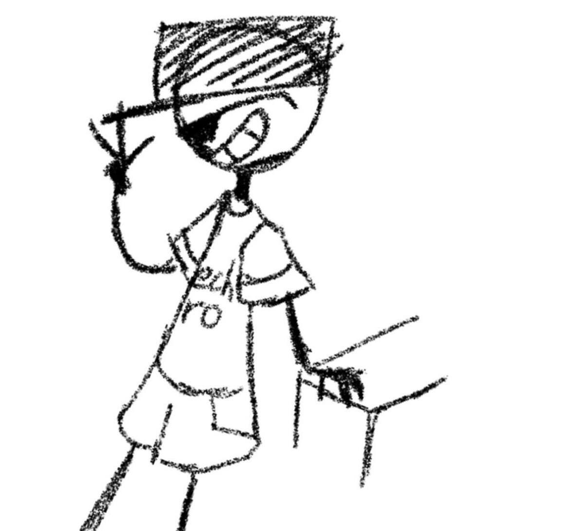 A sketch of P.P. Coolsquire by Unlucky!