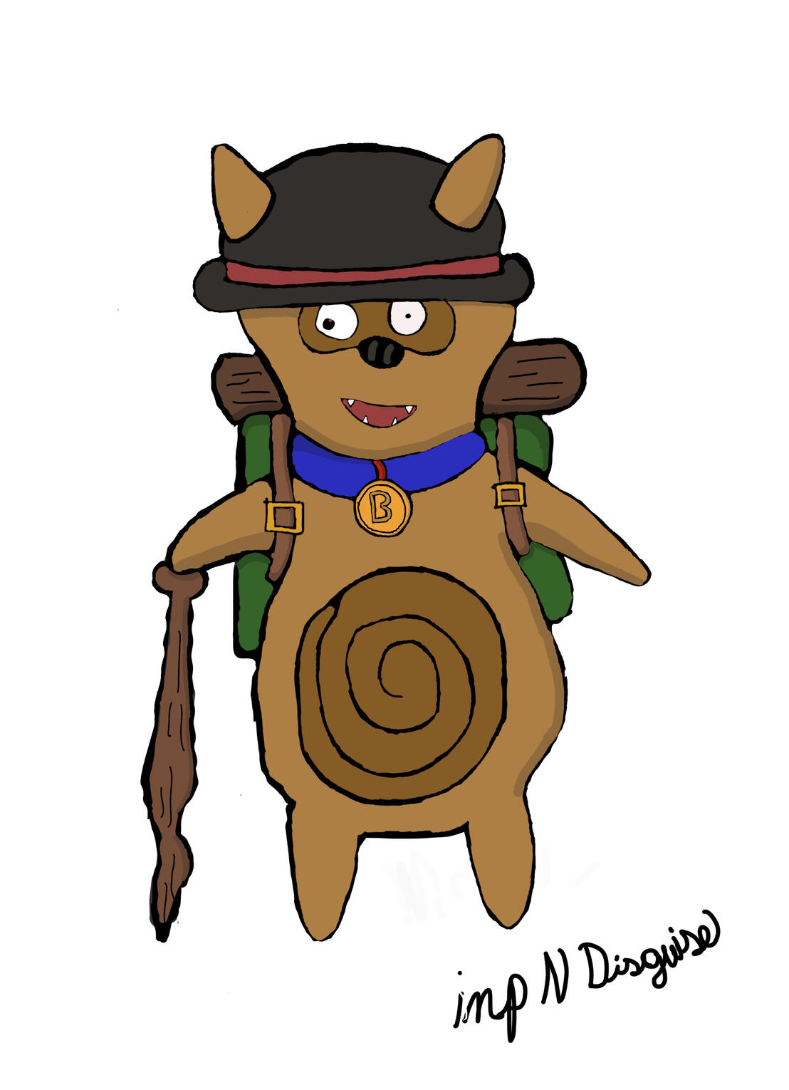 Art of Bandy, in his travel gear, by Imp N Disguise!