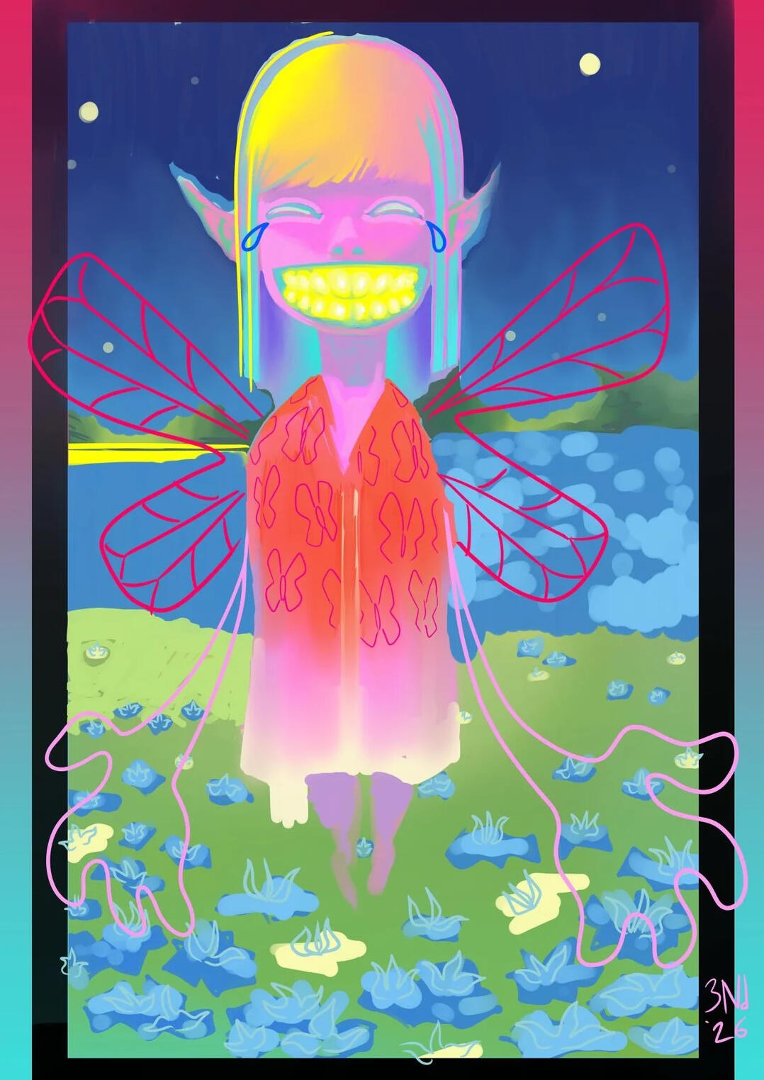 Art of Crinkk Sprinklefink, the fairy, by E N D!