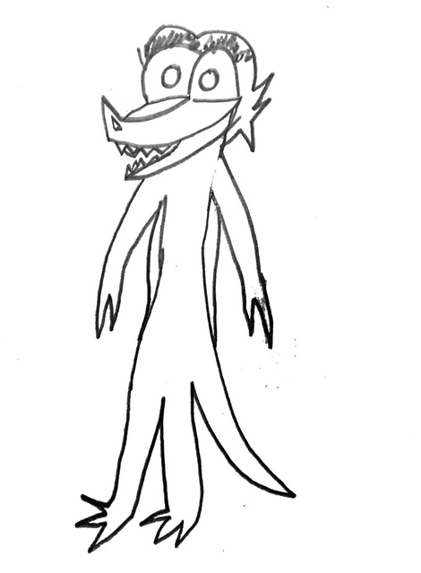 A doodle of drungo, by Ryan DeGraw